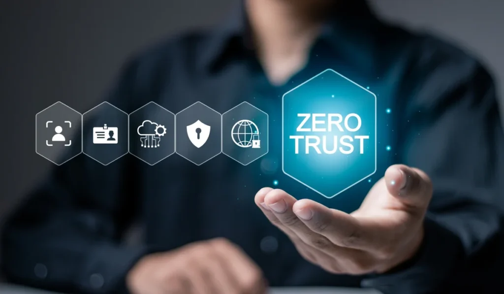 Zero trust security concept