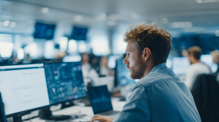 Professional IT Specialist Remotely Supporting